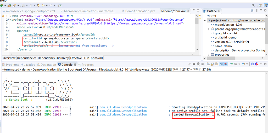 一个简单的spring boot web项目,却以application启动 - 求助问答 - spring 中文论坛